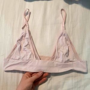Silky/mesh bralette
